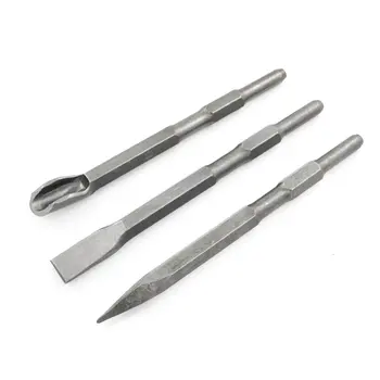 

SDS Plus Drill Chisel Set,Concrete Wall Drilling Tool, Concrete Tools, Hammer Drill Chisel Set, otary Hammer SDS Bits Set Chrome