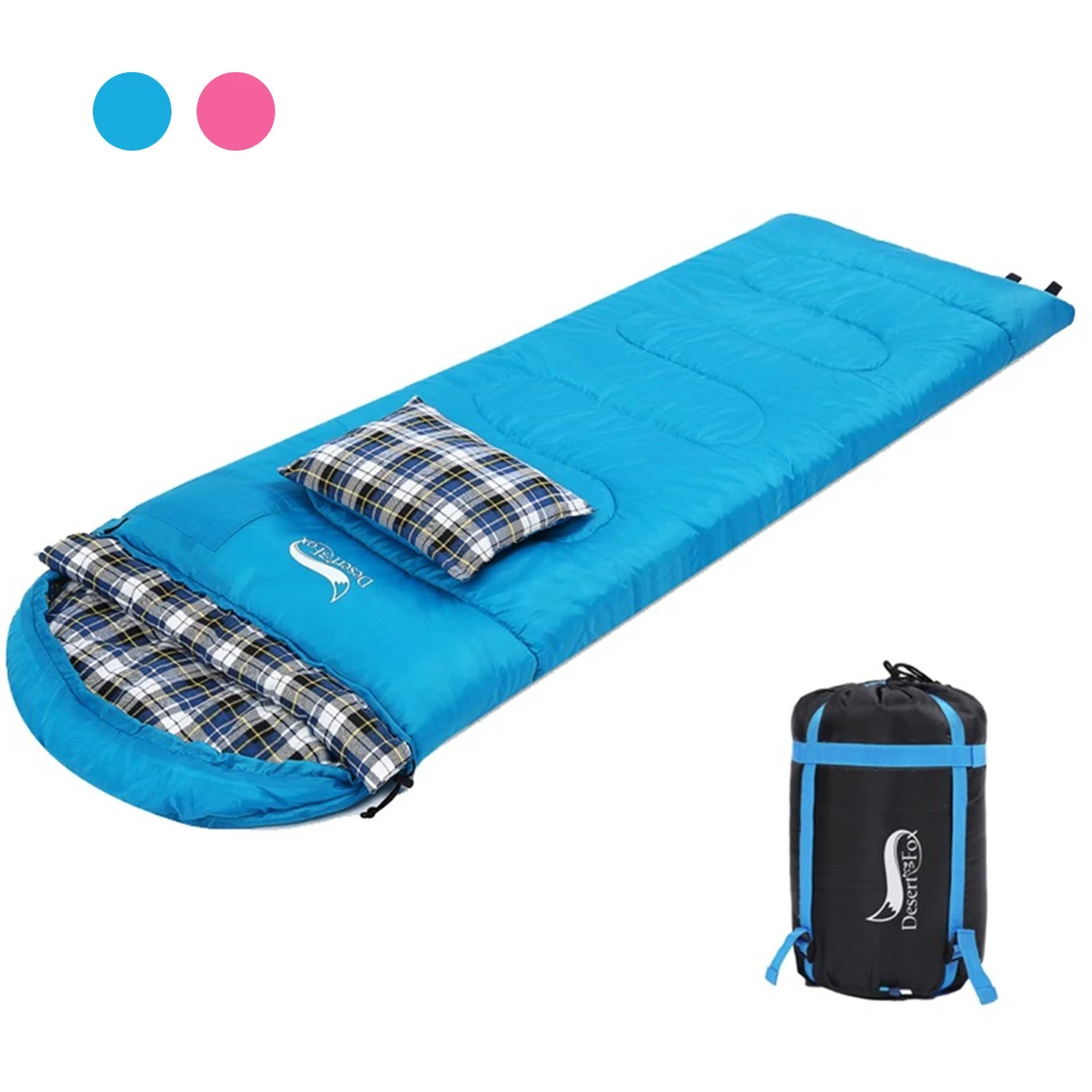 Desert & Fox sacos de dormir de franela suave con almohada para niños y adultos, saco de dormir de invierno con Forro cálido, bolsas de Camping y senderismo|Sacos de - AliExpress