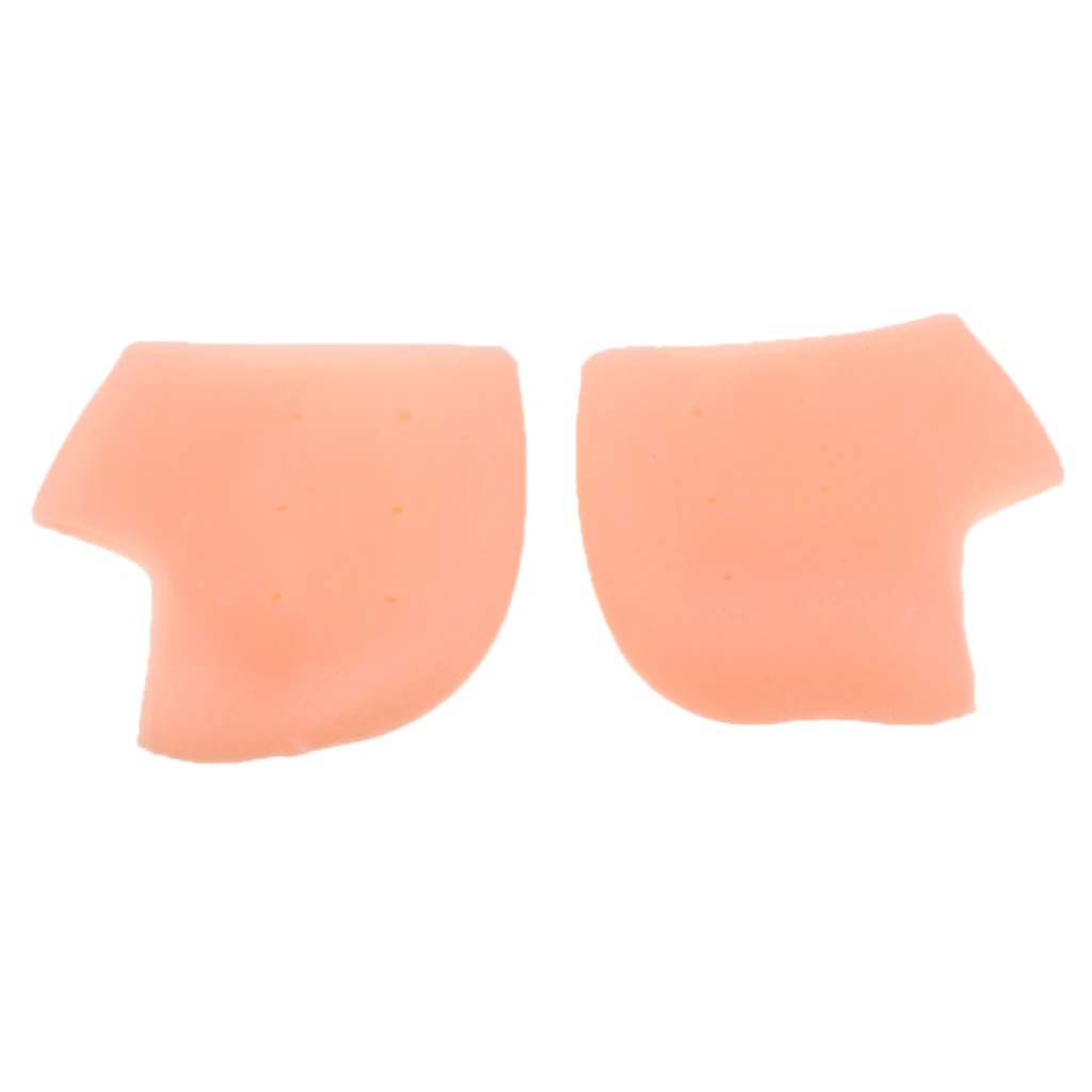 1 Pair Silicone Gel Moisturising Heel Socks Cracked Heel Care Protector Pads Breathable