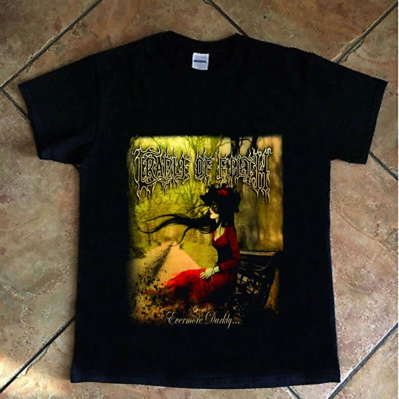 

Cradle Of Filth Evermore Darkly T-Shirt Reprint Short Sleeve Size M-3XL