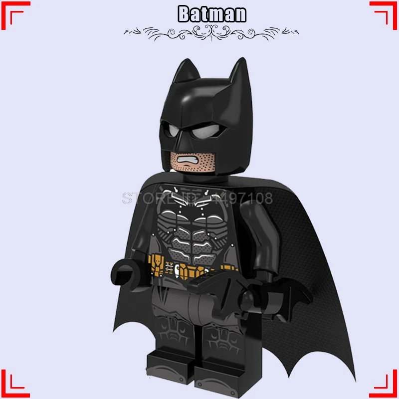 Пингвин DC детективные фигурки из фильма Бэтмен Робин Супермен Супергерои Аркхэм Готэм город Marvel игрушка-конструктор подарок строительные блоки - Цвет: Batman
