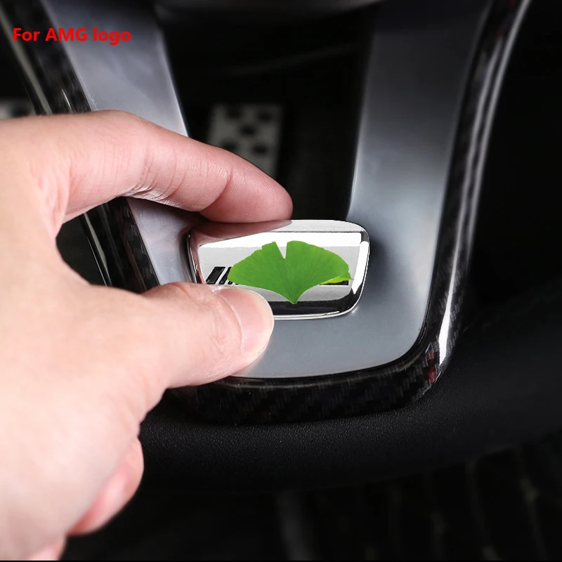 

For Mercedes Benz GLC new C-Class E modified For AMG steering wheel sequins GLA interior decoration stickers car Stying stickers