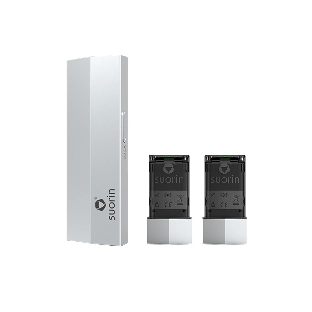 Silver Battery Case Набор Suorin Edge Pod Vape с аккумулятором 2 шт 230 мАч и системой Suorin Edge Pod 2 шт электронная сигарета против Suorin Air/Drag Nano - Цвет: Silver Battery Case