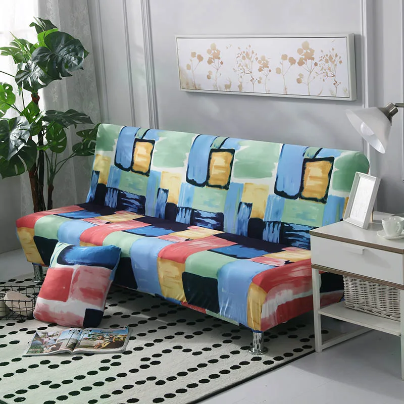 155-190 см Универсальный чехол для дивана, кровати, растягивающийся чехол для дивана, чехол для дивана, без подлокотника, складной чехол для дивана, кровати