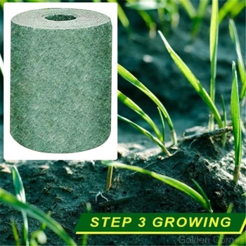 

Biodegradable Grass Seed Mat, Year Round Green, 78x8in Quick Fix Roll - All in One Growing Solution for Lawns Jy02 20 Dropship
