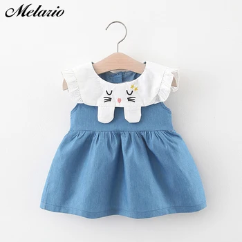 

Melario Baby Girls Dress Summer Cute Cartton Princess Dresses Girl Kids Cowboy Dress Newborn Birthday Dress