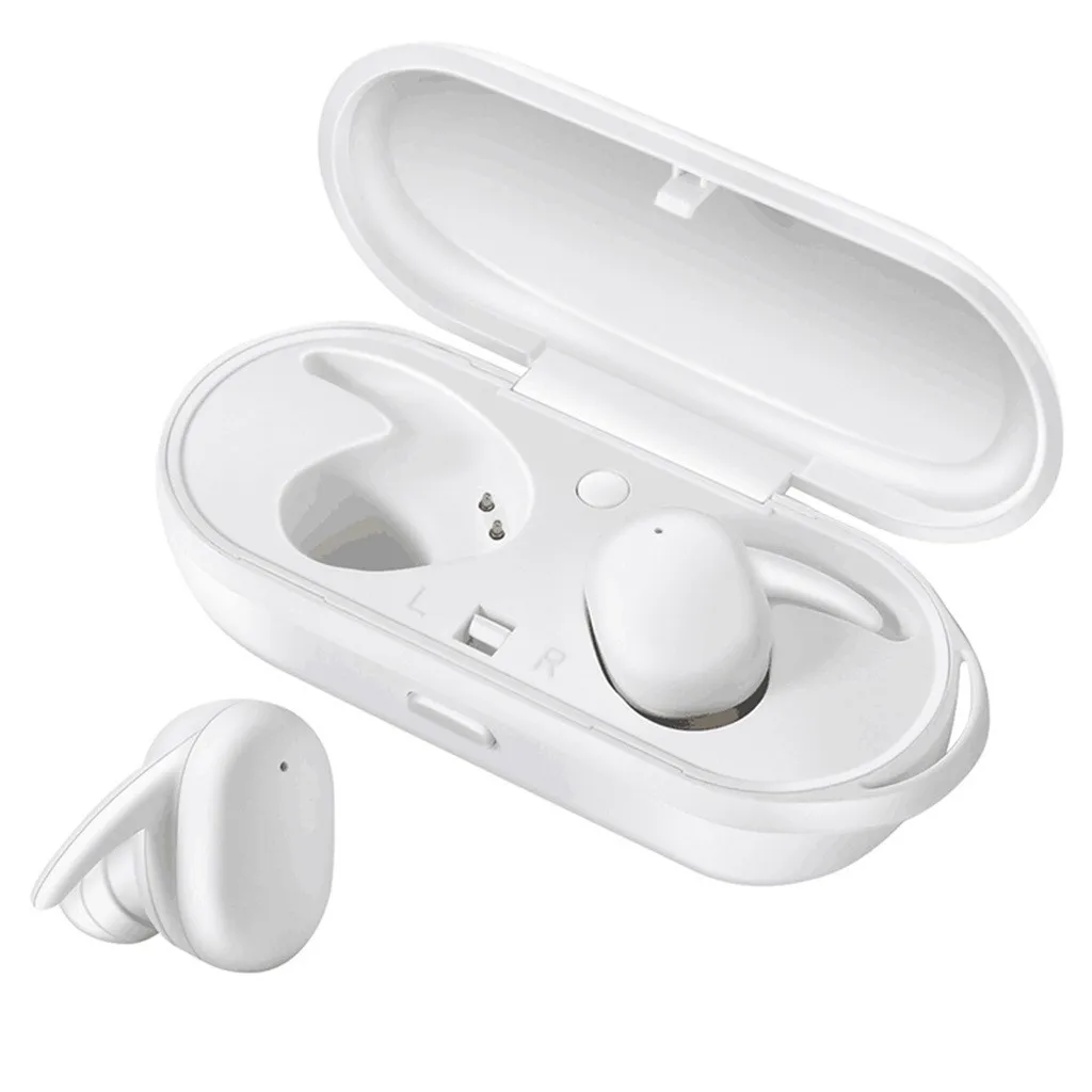Mosunx DT-7 TWS беспроводные мини наушники Bluetooth 5,0 спортивные наушники портативная зарядная коробка двойное шумоподавление с микрофоном