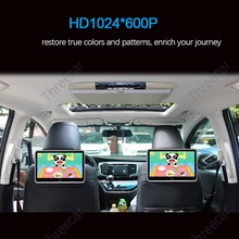 10.1 Inch Ultra-Dunne Auto Hoofdsteun Monitor MP5 Speler Spiegel Link Android Fm Hd 1080P Video Scherm Met usb/Sd Multimedia Speler