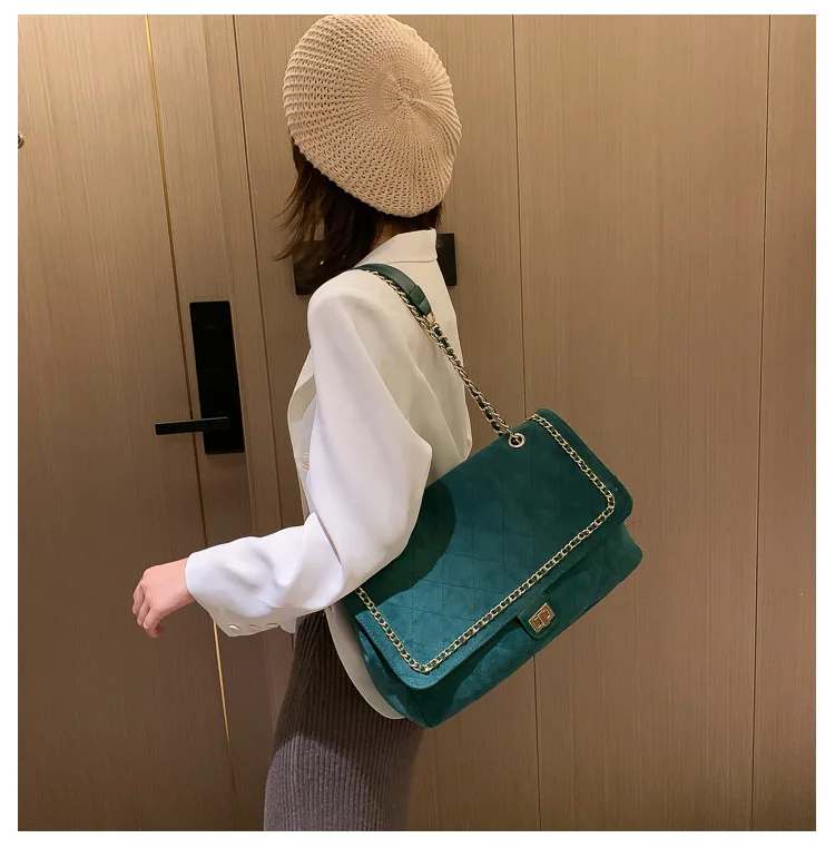 Sac femme nouveau золотая цепочка черная/синяя сумка-мессенджер Повседневная Большая сумка для покупок клетчатая большая сумочка женская сумочка сумки на плечо