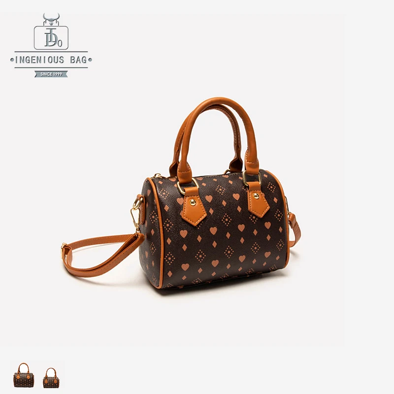 

Boston Bags Women Handbags Pu Leather Classic Designer Luxury Handbag Ladies Shoulder Bag Vintage Top Handle High Quality