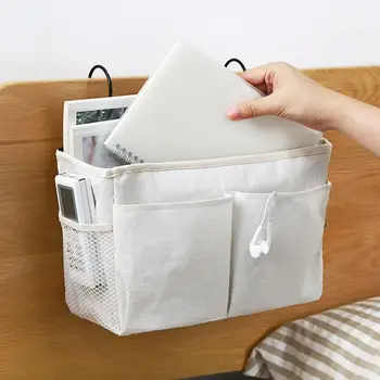 

Multifunctional Bedroom Bedside Hanging Organizer Bag Hanging Dorm Basket Rack Shelf Bedside College Storage V5Q4