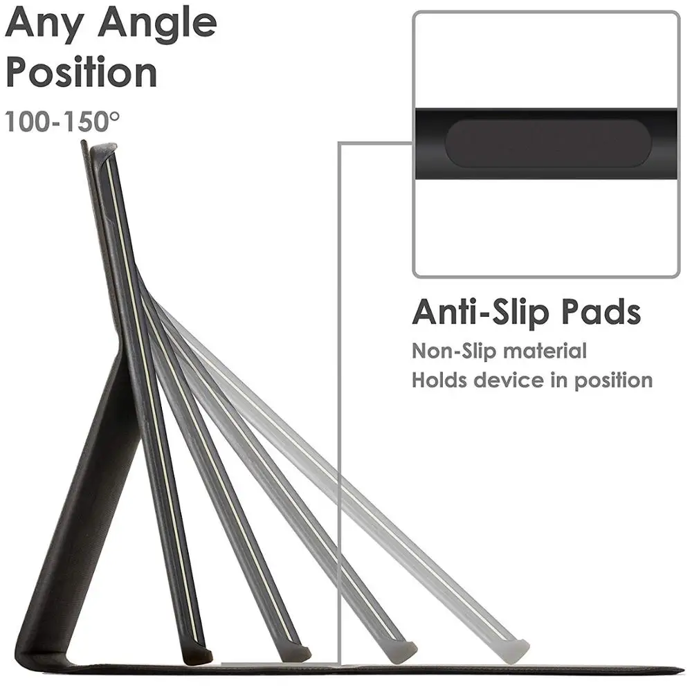 Case for Lenovo Tab M10 TB-X605F, Slim Lightweight Trifold Shell Stand Cover Case for Lenovo Tablet M10 10.1 Inch 2019 Released