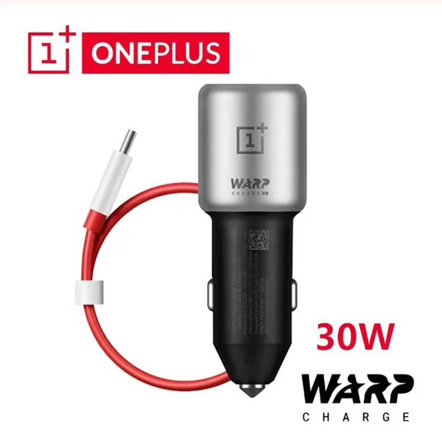 Original OnePlus Warp Charger 30W Car Charger EU UK Input 12V 24V 4.5A Output 5V 6A Max For OnePlus 7 /7 Pro/ 7T /7T pro 1