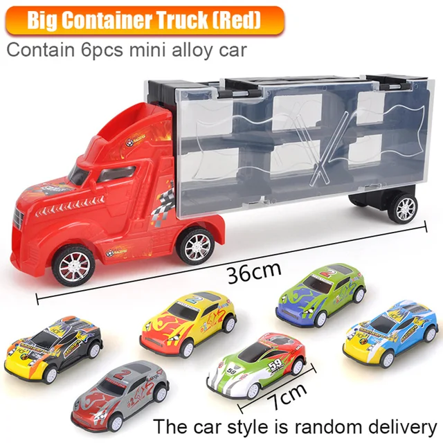 5 pçs/lote de madeira duplo andar caminhão brinquedo transporte  transportador caminhão simulação brinquedo modelo de carro para crianças -  AliExpress