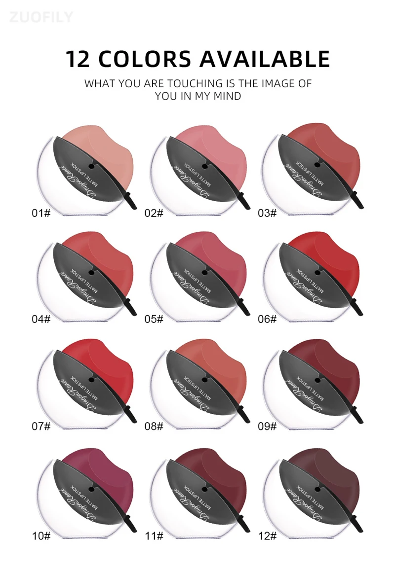 Feuchtigkeitsspendender Matter Lippenstift Wasserfest Und Langanhaltend_voghion.com