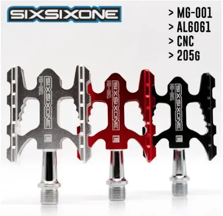 SIXSIXONE MG-001 педали для шоссейного велосипеда из алюминиевого сплава, ультра-светильник, пара 205 г