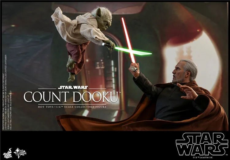 Полный набор MMS495 MMS496 Мастер Йода и граф Dooku фигурки с 2 головы лепить коллекции