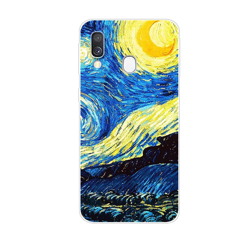 Роскошный мягкий Силиконовый ТПУ чехол для samsung Galaxy A40 A 40 цветочный животное кошка чехол-крышка с узорами Защитные чехлы для телефонов Fundas Coque - Цвет: Армейский зеленый