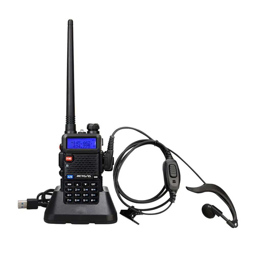 Портативная рация Retevis RT5R 5 Вт УВЧ + с USB зарядкой|retevis rt-5r|vhf uhfwalkie talkie retevis |