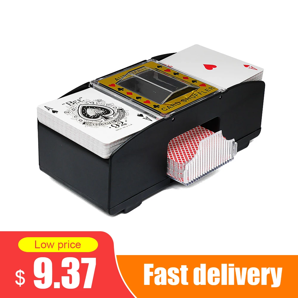 Game-Poker Playing-Cards Shuffler Electric Board New Or Perfect-For-Bridge