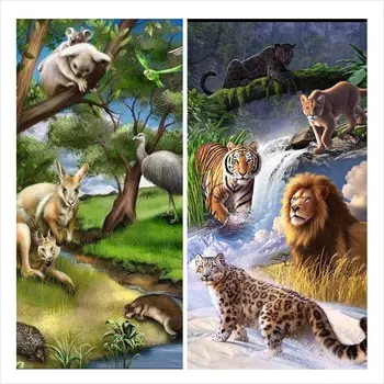 

Full Square/Round Drill 5D DIY diamond painting animalCute Embroidery Cross Stitch 3D Home Decor Diamond Painting