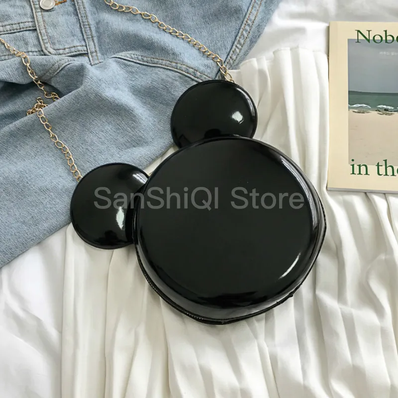 

Messenger Girls Bags Circular Women Small Cute Cartoon Shoulder Bag New Summer 2019 Mouse Eye Chain Fashion Jelly Crossbody Bags