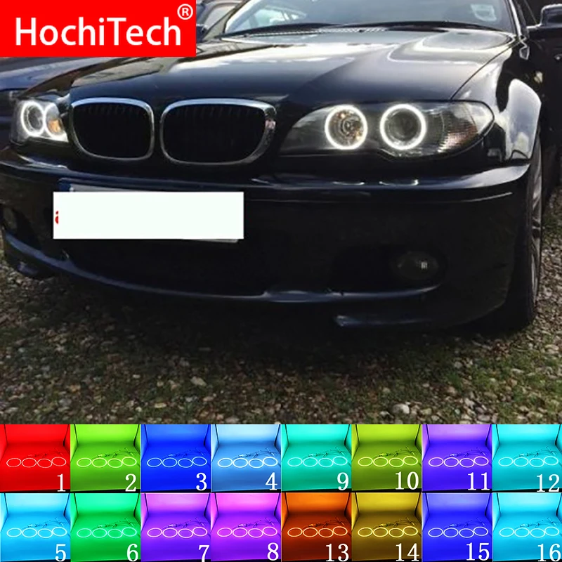 Аксессуары для фар головного света BMW E46 2004 2006 разноцветные RGB светодиодный