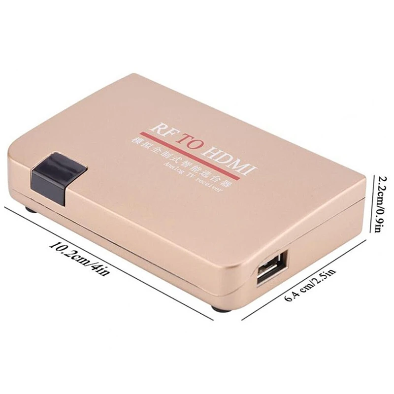 РЧ-HDMI конвертер адаптер аналоговый приемник аналоговый ТВ приставка цифровой приставка пульт дистанционного управления ЕС штекер