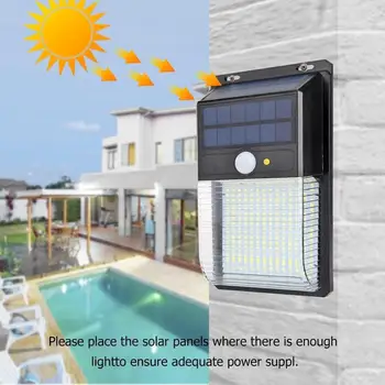 

LED Waterproof Solar Wall Light Security Motion Sensor Lighting Lamp Solar Power LED Waterproof Easy For Garden Installation