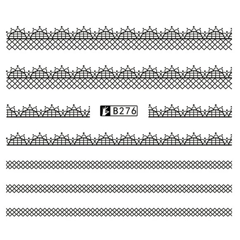GAM BELLE 1 Sheet Stars moon Stripe Series 3D Sticker Nail Art Stickers Decals DIY Beauty 3