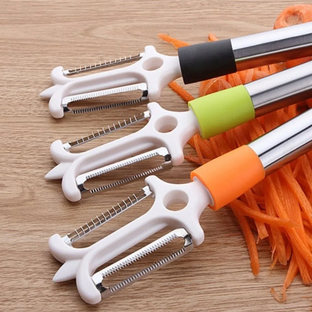 1PC Stainless Steel Cheese Butter Dual Grater Potato Vegetable Slicer Manual Kitchen Accessories Cooking Tools
