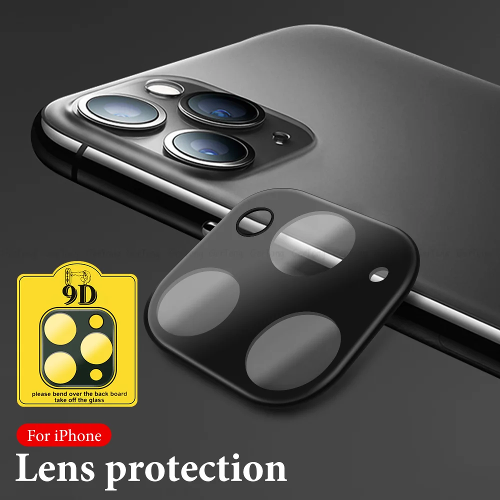 Защитное стекло 9D для камеры iPhone 11 матовая твердая защитная пленка 9H Pro MAX с полным