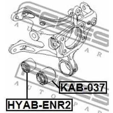 Сайлентблок цапфы KIA CEED/HYUNDAI I30 FEBEST KAB-037