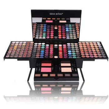 

180 Color Piano Box Eyeshadow Makeup Palette Case Nude Shimmer Eye Shadow Palette With Brush Eyebrow Powder Blusher