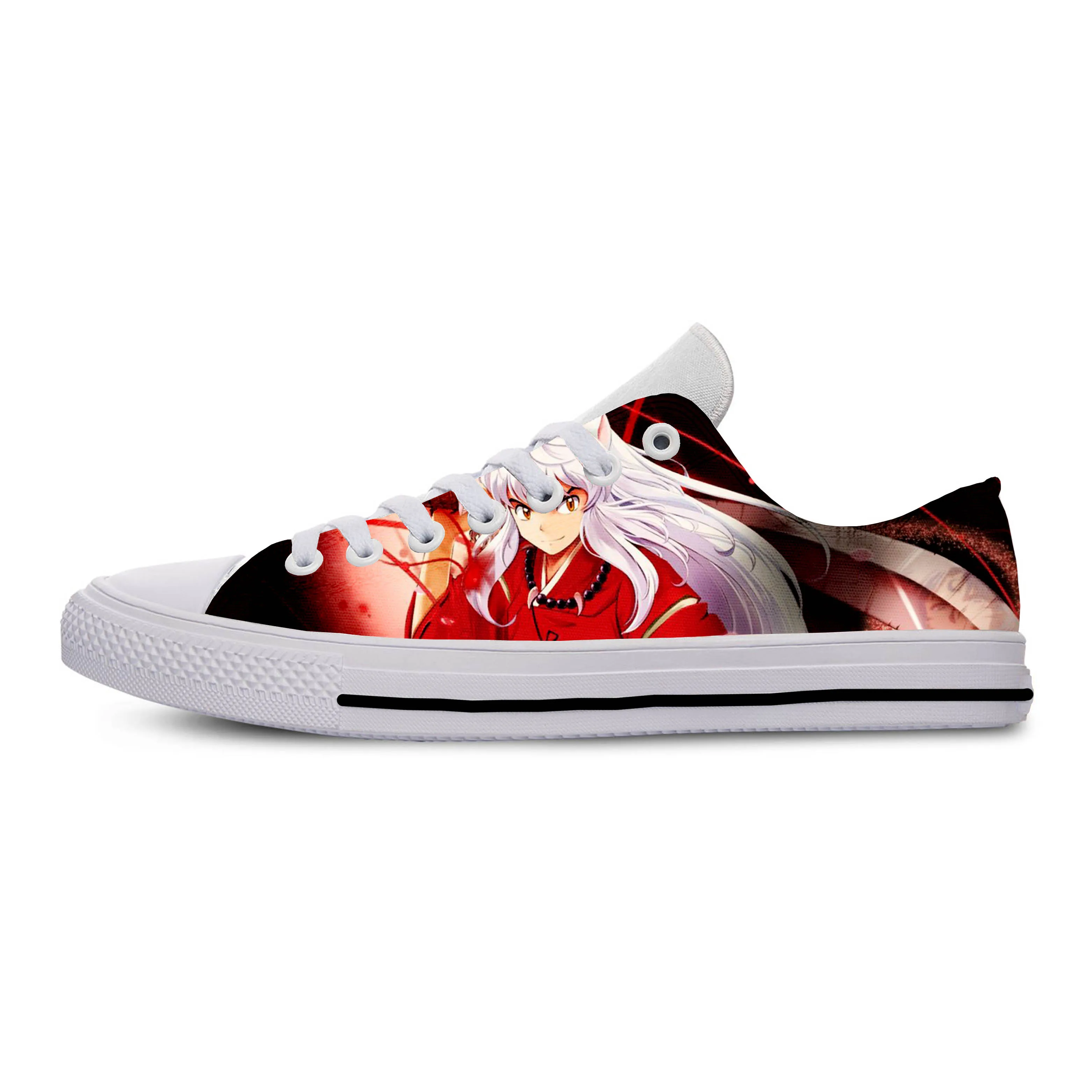 Inuyasha/ популярные модные 3D кроссовки для мужчин/женщин, высокое качество, Harajuku, 3D печать, Inuyasha, повседневная обувь - Цвет: Inuyasha 1