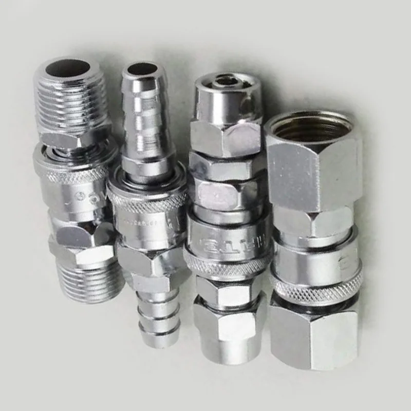 

8pcs 1/2\\\" Pneumatic Air Compressor Hose Accessory Tools Quick Coupler Plug Socket Connector Set