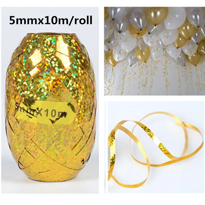 7 трубчатых воздушных шаров на день рождения, держатель для арки, Свадебный декор, шарообразные шары, украшение для дня рождения, Детская подставка для шаров - Цвет: 1pcs-L1-Ribbon Gold