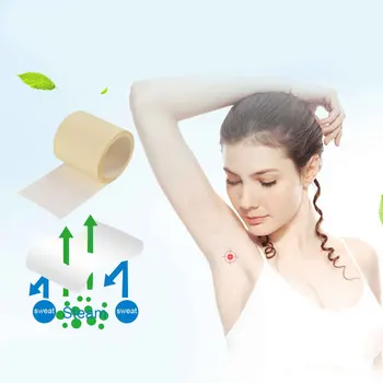 

1 Roll Thin Transparent Invisible Underarm Absorbing Sweat Pads Adhesive Men Women Summer Use Armpit Absorb Sweat Pad 600x7.2cm
