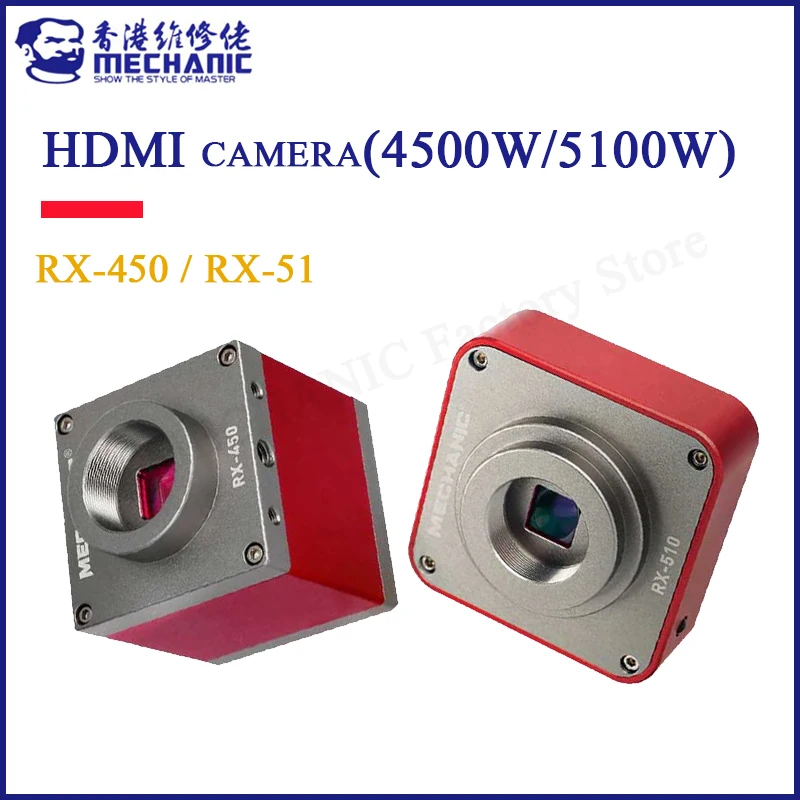 

MECHANIC 4500 Million HD Microscope Camera RX-450 RX-510 HDMI Input Digital Simultaneous Microscope Camera for Phone Repair