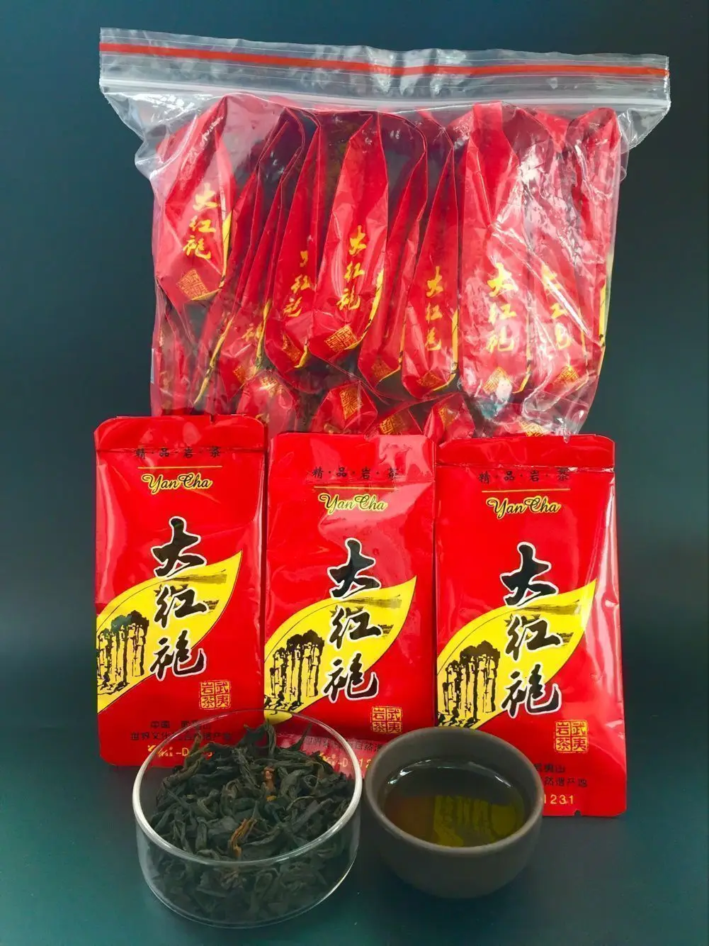 Года много небольших пакетиков Wuyi Улун DaHongPao чай Shui Xian Rougui Da Hong Pao чай