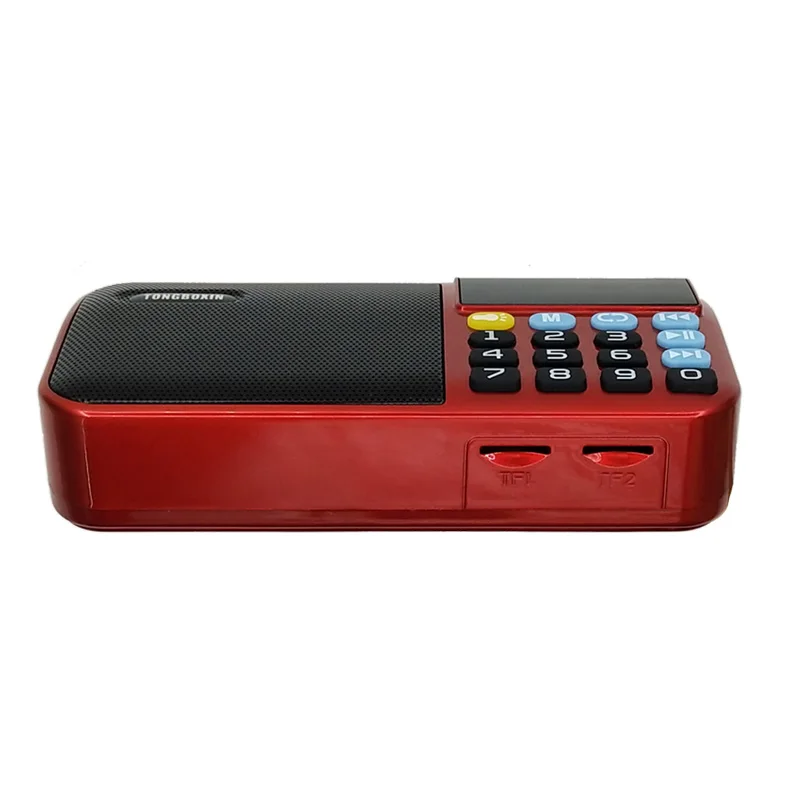 C 803 Portable Bluetooth Speaker FM Radio Receiver USB TF MP3 Player With LED Flashlight Support 2 Rechargeable 18650 Battery