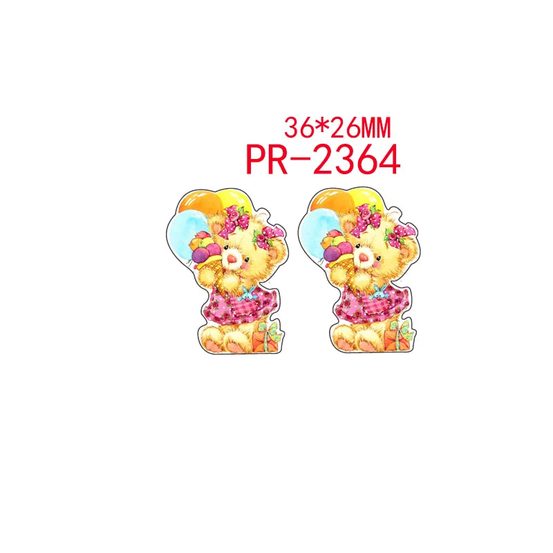 2364 30 шт мультфильм персонаж плоское украшение из смолы pr 2404 - Цвет: 2364