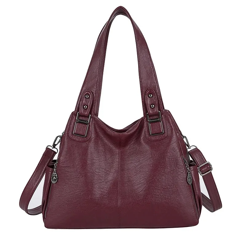 

Large Capacity Totes Bags for Women 2020 Top Leather Hobo Handbag Female Luxury Designer Soft Messenger Crossbody Shoulder Bags