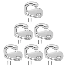 Пальто и шляпа из нержавеющей стали с одним крюком сверхмощное настенное крепление, 6 штук