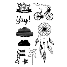 

Cheap silicone stamps for scrapbooking,traveler's notebook clear stamp cloud,indian feather stamps