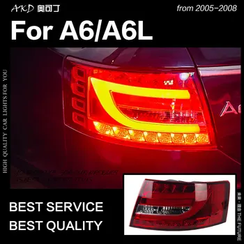 

AKD Car Styling for A6 Tail Lights 2005-2008 A6 Classic LED Tail Lamp LED DRL Dynamic Signal Brake Reverse auto Accessories