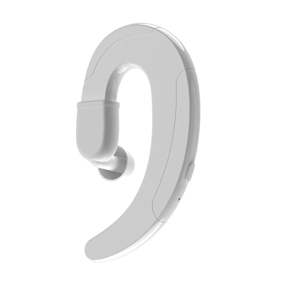 HBQ Q25 Bluetooth наушники TWS костной проводимости ушной крючок беспроводные Bluetooth наушники с микрофоном гарнитура для iPhone huawei - Цвет: Single ear White