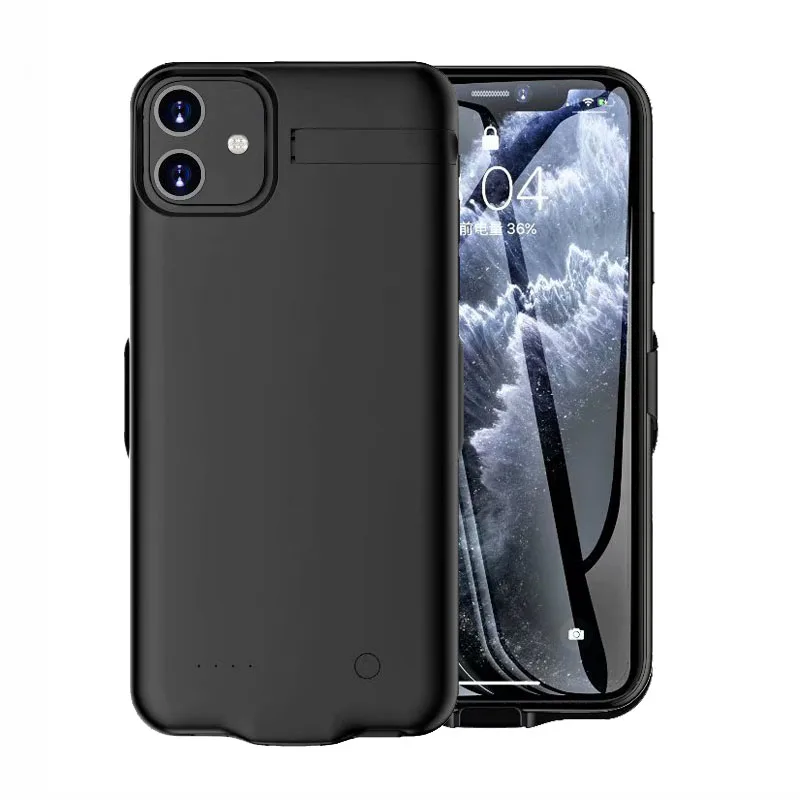 

6000mAh Battery Charger Case For iphone 11 2019 Portable Power Bank Cover External Pack Backup Charge back Case for iphone 11
