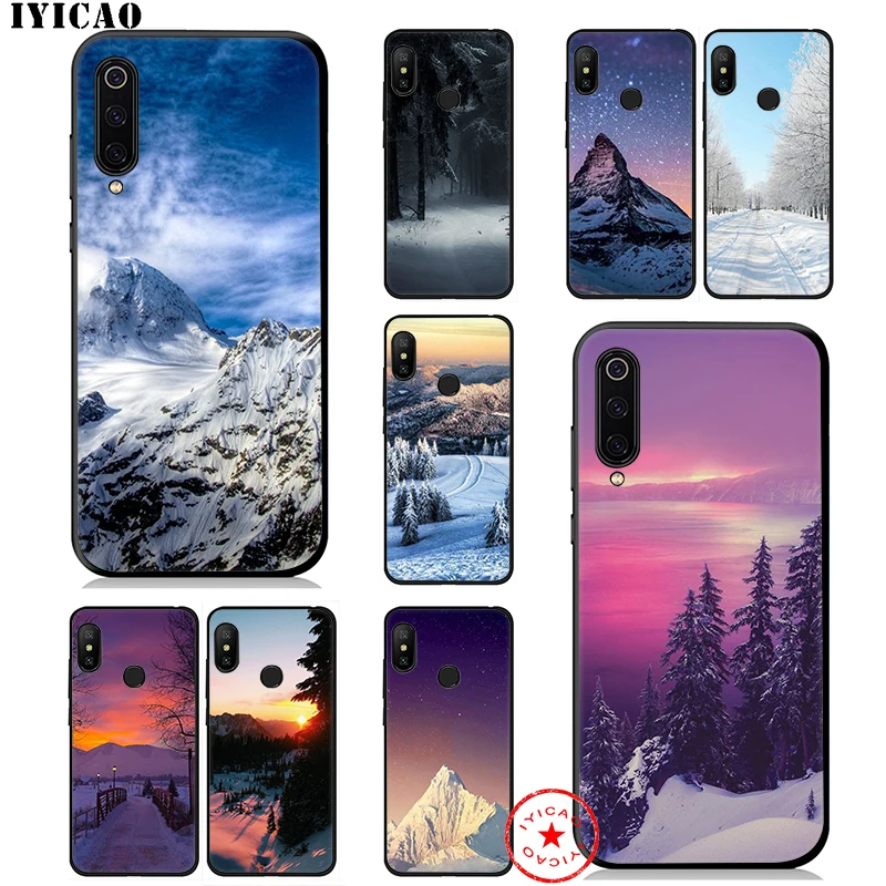 IYICAO зимние кремния горный каменное низшее напряжение мягкий чехол для Xiaomi mi A3 A2 A1