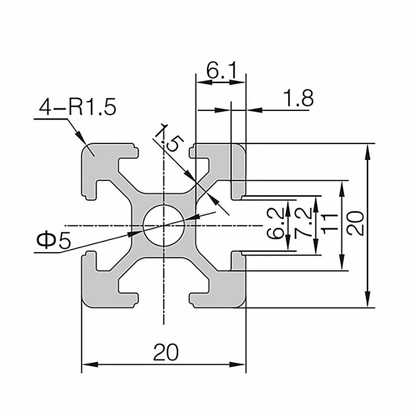 Aluminum Profile 2020 说明 (2)